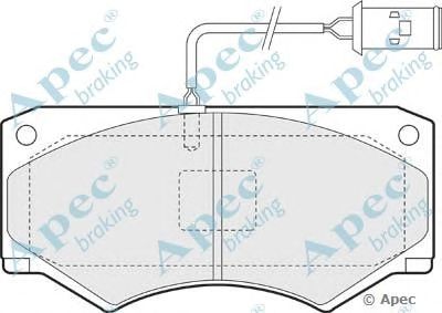 APEC BRAKING pad932 -  Комплект тормозных колодок, дисковый тормоз